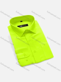 Wholesale Men's Casual Plain Button Down Long Sleeve Shirts YM011#, LIUHUA CLOTHING WHOLESALE