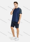 Wholesale Men's Athletic Short Sleeve Colorblock Running T-shirts - Liuhuamall