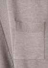 Wholesale Women's Plain Rib-Knit Sleeveless Open Front Dual Pocket Cardigan - Liuhuamall