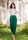Wholesale Women's Casual Floral Print Mock Neck Long Sleeve Button Down Blouse - Liuhuamall