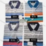 Wholesale Men's Casual Striped Colorblock Short Sleeve Polo Shirt preview
