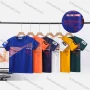 Wholesale Boy's Casual Striped & Letter Print Round Neck Short Sleeve Modal Cotton Tee preview