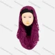 Wholesale Women's Casual Plain Guipure Lace Long Arabic Muslim Hijab Turban Scarf 2# Clothing Wholesale Market Liuhua