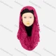 Wholesale Women's Casual Plain Guipure Lace Long Arabic Muslim Hijab Turban Scarf 9# Clothing Wholesale Market Liuhua