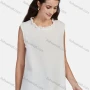 Wholesale Women's Casual Frill Neck Loose Fit Plain Frill Neck Tank Top 66491# preview