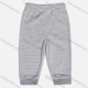 Wholesale Baby's Cute Striped Elastic Waist Cuffs Unisex Sweatpants Gray Clothing Wholesale Market Liuhua