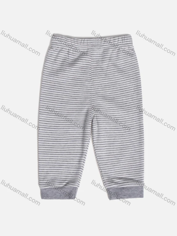 Wholesale Baby's Cute Striped Elastic Waist Cuffs Unisex Sweatpants