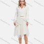 Wholesale Women's Casual Cut Out Rib-Knit Top With Pleated Skirt 2 Piece Set preview