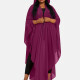 Women's Vintage Batwing Sleeve Open Front Hanky Hem Hooded Cardigan 11# Clothing Wholesale Market -LIUHUA