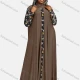 Wholesale Women's Vintage Muslim Islamic Floral Splicing Rhinestone Hooded Abaya Dress 23# Guangzhou Clothing Wholesale Market & Suppliers -LIUHUAMALL