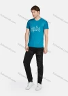 Wholesale Men's Athletic Sporty Breathable Letter Graphic Striped Round Neck Short Sleeve Tee 211# - Liuhuamall
