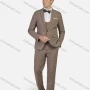 Wholesale Men's Formal Business Plain Slim Fit Lapel Suit Jacket With Waistcoat 3 Piece Set preview