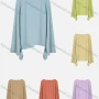 Wholesale Women's Elegant Bateau Neck Trumpet Sleeve Button Cuffs Plain Blouse 614556# preview