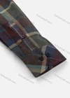 Wholesale Men's Slim Fit Button Down Collar Long Sleeve Colorblock Plaid Print Shirts - Liuhuamall
