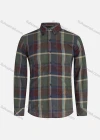 Wholesale Men's Slim Fit Button Down Collar Long Sleeve Colorblock Plaid Print Shirts - Liuhuamall
