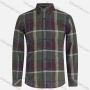 Wholesale Men's Slim Fit Button Down Collar Long Sleeve Colorblock Plaid Print Shirts preview