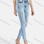 Wholesale Women's Casual Ripped Distressed High Waist Skinny Fit Jean preview