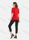 Wholesale Women's Three-dimensional Floral Embroidery Tee&Hollow Embroiderey Hem Cropped Pant Set - Liuhuamall
