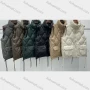 Wholesale Women's Casual High Neck Thermal Lined Fake Pockets Vest Puffer Jacket preview