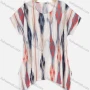 Wholesale Women's Casual Graphic Print Round Neck Drop Shoulder Short Sleeve Top preview