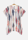 Wholesale Women's Casual Graphic Print Round Neck Drop Shoulder Short Sleeve Top - Liuhuamall