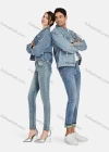 Wholesale Men's Casual Distressed Ripped Flap Pockets Long Sleeve Button Down Denim Jacklet - Liuhuamall