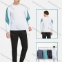 Wholesale Men's Athletic Long Sleeve Colorblock Running T-shirts preview