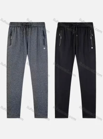 Wholesale Men's Sporty Plain Thermal Lined Drawstring Pockets Pants, LIUHUA CLOTHING WHOLESALE