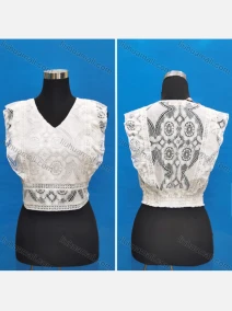Wholesale Women's Casual V Neck Embroidery Lace Ruffle Trim Tank Tops, LIUHUA CLOTHING WHOLESALE