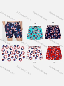 Wholesale Unisex Swim Trunks Quick Dry Graphic Drawstring Beach Shorts, LIUHUA CLOTHING WHOLESALE
