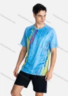 Wholesale Men's Sporty Crew Neck Breathable Allover Print Quick Drying T-shirts - Liuhuamall