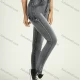 Wholesale Women's High Waist Stretch Washed Skinny Jeans Gray Clothing Wholesale Market Liuhua