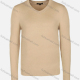 Wholesale Men's Casual Slim Fit V Neck Long Sleeve Plain Sweater 8301# Beige Wholesale Clothing Market & Suppliers -LIUHUAMALL