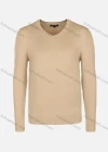 Wholesale Men's Casual Slim Fit V Neck Long Sleeve Plain Sweater 8301# - Liuhuamall