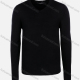 Wholesale Men's Casual Slim Fit V Neck Long Sleeve Plain Sweater 8301# Black Guangzhou Clothing Wholesale Market & Suppliers -LIUHUAMALL