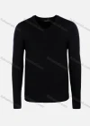 Wholesale Men's Casual Slim Fit V Neck Long Sleeve Plain Sweater 8301# - Liuhuamall