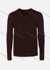 Wholesale Men's Casual Slim Fit V Neck Long Sleeve Plain Sweater 8301# - Liuhuamall