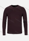 Wholesale Men's Casual Slim Fit Crew Neck Long Sleeve Plain Knit Sweater 8302# - Liuhuamall