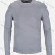 Wholesale Men's Casual Slim Fit Crew Neck Long Sleeve Plain Knit Sweater 8302# Gray Guangzhou Clothing Wholesale Market & Suppliers -LIUHUAMALL