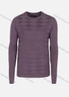 Wholesale Men's Casual Slim Fit Crew Neck Long Sleeve Argyle Knit Sweater 8303# - Liuhuamall