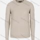 Wholesale Men's Casual Slim Fit Crew Neck Long Sleeve Honeycomb Knit Sweater 8305# Beige Wholesale Clothing Market & Suppliers -LIUHUAMALL