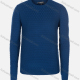 Wholesale Men's Casual Slim Fit Crew Neck Long Sleeve Honeycomb Knit Sweater 8305# Blue Wholesale Clothing Market & Suppliers -LIUHUAMALL