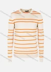 Wholesale Men's Casual Slim Fit Crew Neck Long Sleeve Striped Knit Sweater 8310# - Liuhuamall