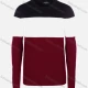 Wholesale Men's Casual Slim Fit Crew Neck Long Sleeve Colorblock Knit Sweater 8311# Black&White&Red Clothing Wholesale Market Liuhua