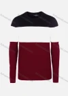 Wholesale Men's Casual Slim Fit Crew Neck Long Sleeve Colorblock Knit Sweater 8311# - Liuhuamall