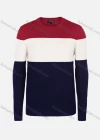 Wholesale Men's Casual Slim Fit Crew Neck Long Sleeve Colorblock Knit Sweater 8311# - Liuhuamall