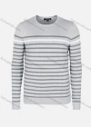 Wholesale Men's Casual Slim Fit Crew Neck Long Sleeve Striped Knit Sweater 8312# - Liuhuamall