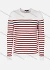 Wholesale Men's Casual Slim Fit Crew Neck Long Sleeve Striped Knit Sweater 8312# - Liuhuamall