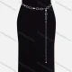 Wholesale Metal Waist Chain QDLF2301# Silver Clothing Wholesale Market Liuhua