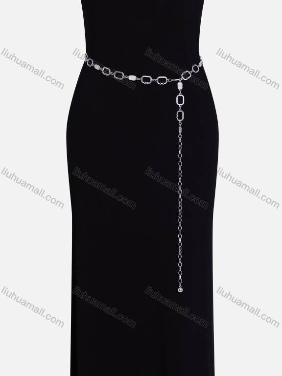 Wholesale Rhinestones Decor Metal Waist Chain QDLF2303#